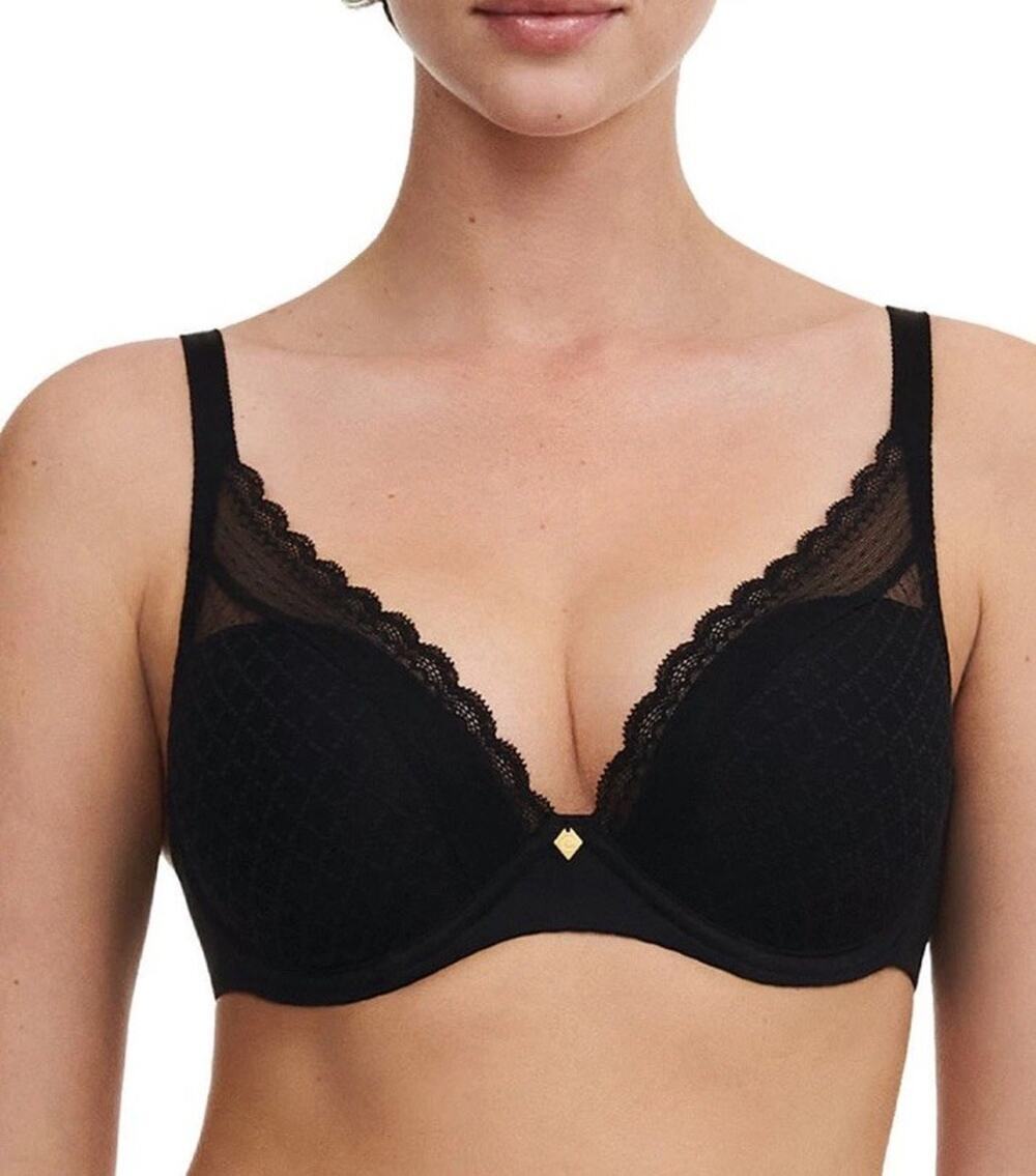 Chantelle Norah Chic Black Underwire Bra 36D NEW